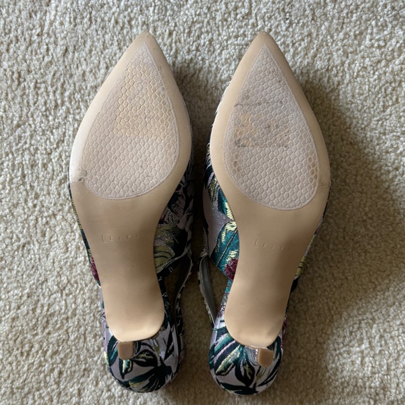 Leith Floral Slingback Heels - Picture 7 of 8